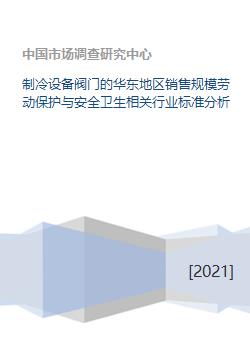 制冷设备阀门的华东地区销售规模劳动保护与安全卫生相关行业标准分析